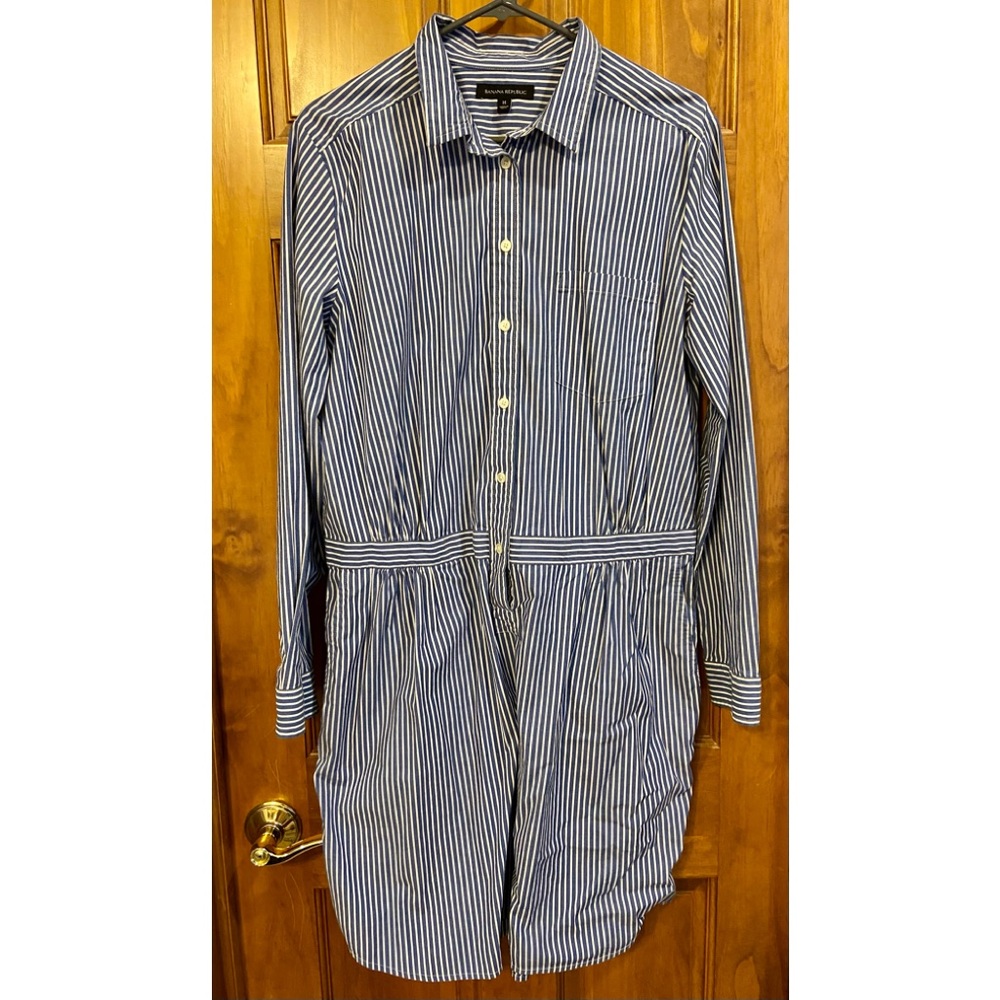 Banana Republic Stripe Shirt Dress